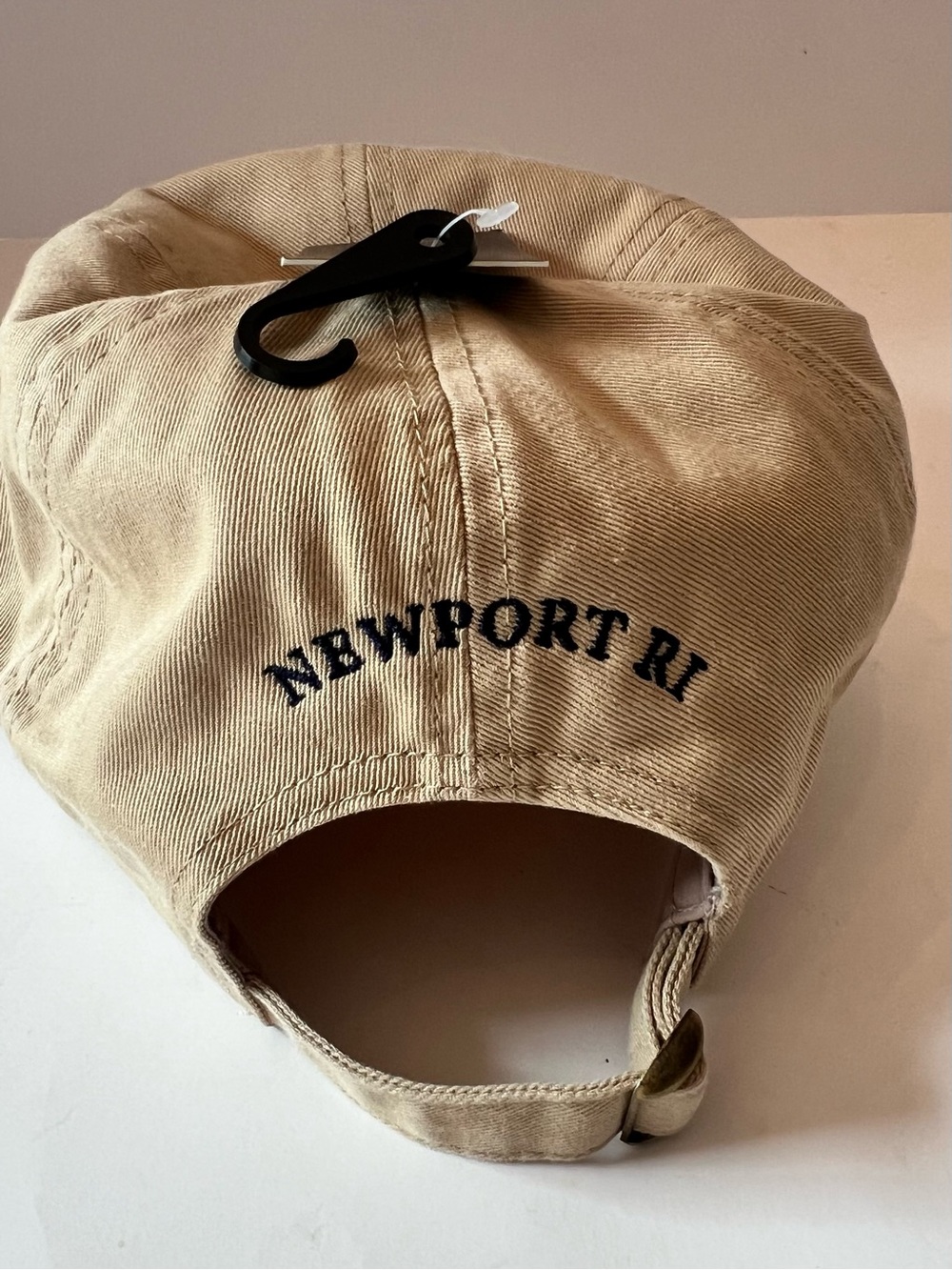 David and Young Men’s/ Women’s Tan Baseball Cap with Navy Embroidery